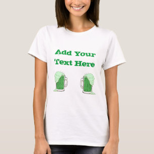 T-shirt Beer vert Custom femmes