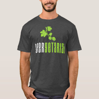 T-shirt Beergétarien Pour Un Amateur De Bières Artisanales
