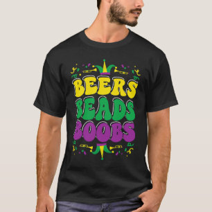 T-shirt Beers Beads Boobes Mardi Gras Célébration des carn