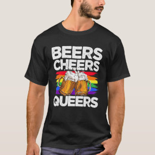 T-shirt Beers Cheers Queers Bisexual Transgender Love Lgbt