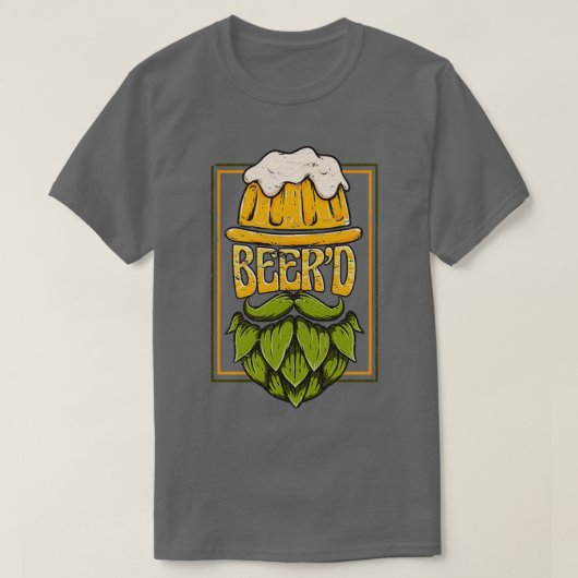 T-shirt Beerx27d Beer Craft Beer Lover Brew Master Beard D (Design devant)