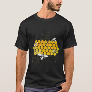 T-shirt Bees Honeycomb Honey Beekeeper