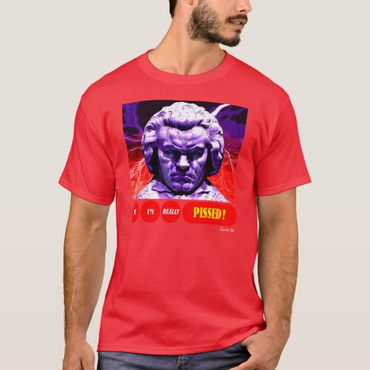 T-SHIRT BEETHOVEN A PISSÉ (Devant)
