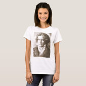 T-shirt Beethoven À Sepia (Devant entier)