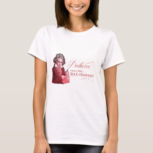 T-shirt Beethoven BAEthoven Classical Composer Pun (Devant)
