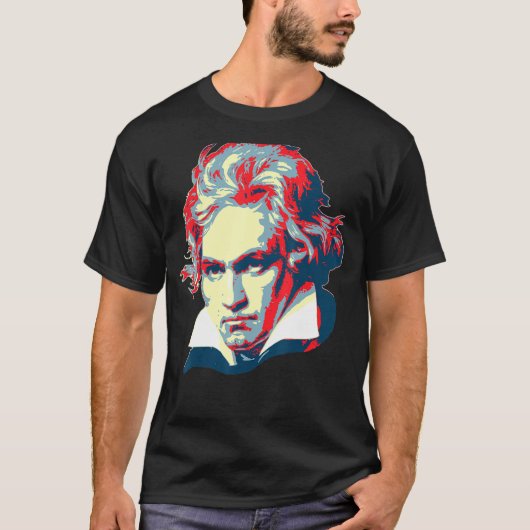 T-shirt Beethoven Pop Art (Devant)