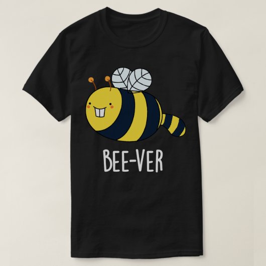 T-shirt Beever Funny Animal Beaver Bee Pun 1 (Design devant)