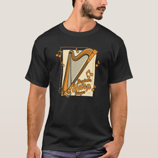 T-shirt Beginner Harp Player Pedal Harp Harpist Konghou Ha (Devant)