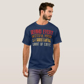 T-shirt Behind every successful person is a substal retro (Devant entier)