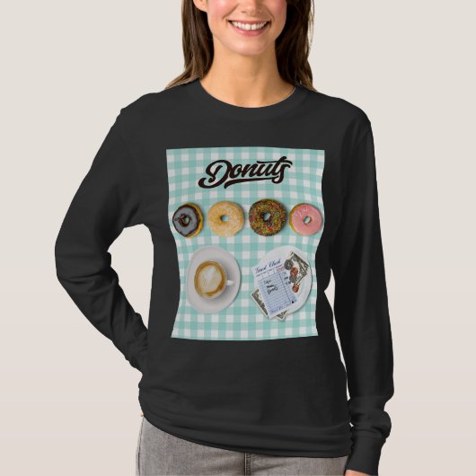 T-shirt beignets et café (Devant)