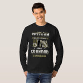 T-shirt Being A Veteran Is An Honor Being A Grandad Is Pri (Devant entier)