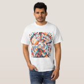 T-shirt "Being Daddy Being Baddy" Chopper Daddy Géométriqu (Devant entier)