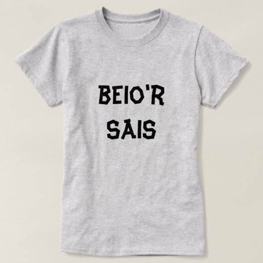 T-shirt beio'r Sais Je blâme l'Anglais (Design devant)