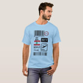 T-shirt Beirut Lebanon travel ticket (Devant entier)