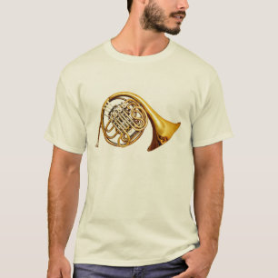 T-shirt Bel instrument de musique en laiton de cor de