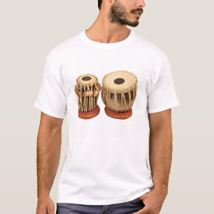 T-shirt Bel instrument de percussion indien réglé de Tabla