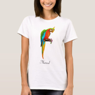 T-shirt Bel Oiseau Ara Multicolore