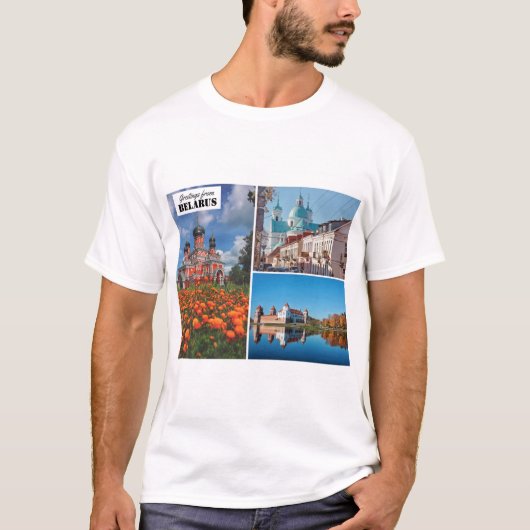 T-shirt Belarus Salutations Nature Architecture Ha (Devant)