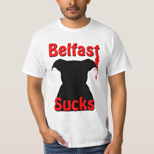 T-shirt Belfast, Irlande du Nord suce (Devant)