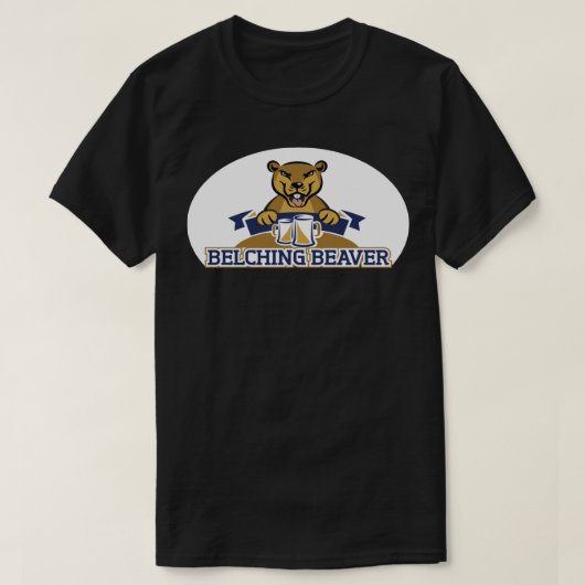 T-shirt Belge Beaver Brasserie Logo 8 Sticker (Design devant)