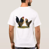 T-shirt Belge d'Anvers Bantams : Quail (Dos)