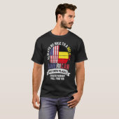 T-shirt Belgian American We know Places where Country Belg (Devant entier)