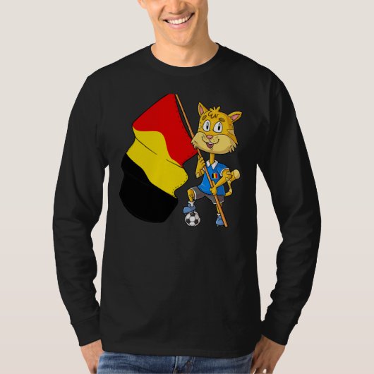 T-shirt Belgian fan cat (Devant)