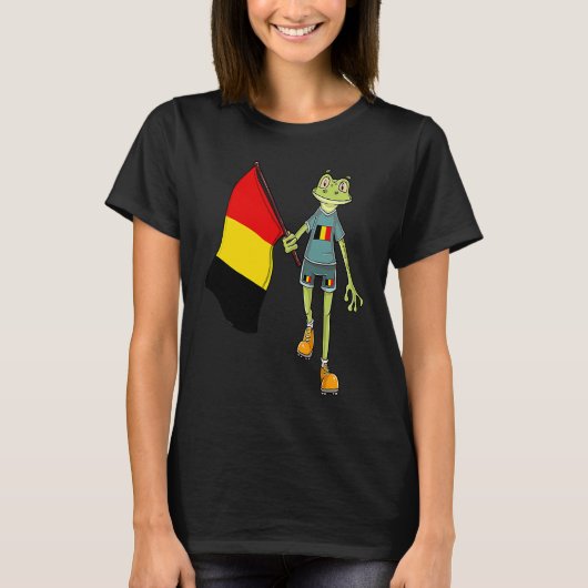 T-shirt Belgian Fan Frog (Devant)