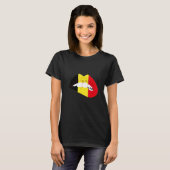 T-shirt Belgian Flag Lips Belgian Pride Belgie Belgian Roo (Devant entier)