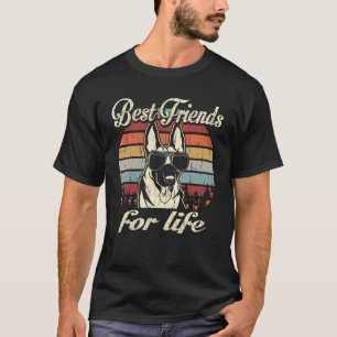 T-shirt Belgian Malinois Best Friends For Life Vintage Ret