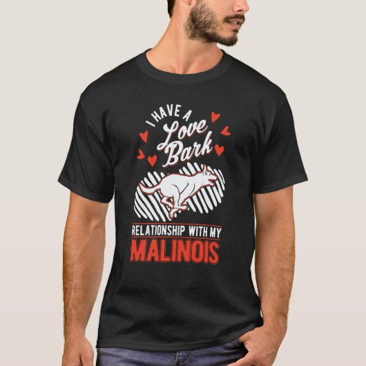 T-shirt Belgian Malinois Valentine's Day Meleche Herder Ma (Devant)
