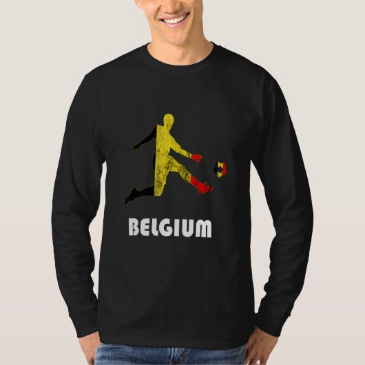 T-shirt Belgian Soccer Player Belgique Belgium Belgian Fla (Devant)