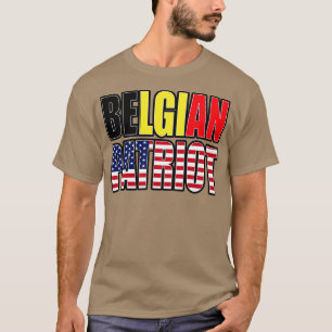 T-shirt Belgique American Patriot Pride Patrimoine Drapeau