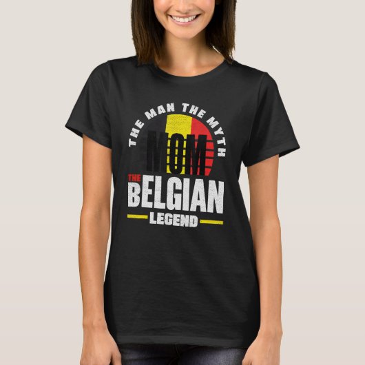 T-shirt Belgique Belgique Flag mère (Devant)