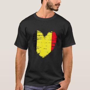 T-shirt Belgique Coeur Belge Drapeau Belge Pride