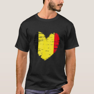 T-shirt Belgique Coeur Belge Drapeau Belge Pride