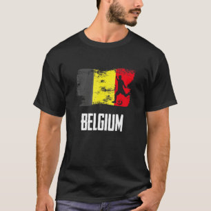 T-shirt Belgique Drapeau Jersey Belge Soccer Team Belgique