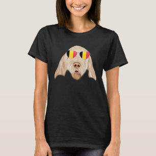 T-shirt Belgique Drapeau Spinoni Italiani Chien Belgique P