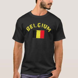 T-shirt Belgique Drapeau Vintage Belgique