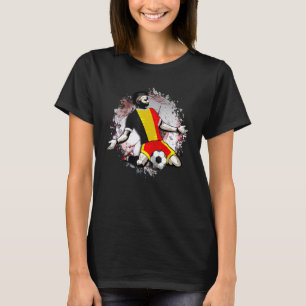 T-shirt Belgique Football National Belge Drapeau Fier Foot