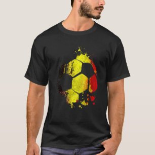 T-shirt Belgique Soccer Graphic Belgique Drapeau Football 