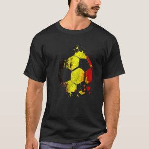 T-shirt Belgique Soccer Graphic Belgique Drapeau Football 