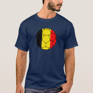 T-shirt Belgique Soccer Team Supporter Belgique Drapeau Ho