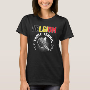 T-shirt Belgique Table Tennis Support Belge Ping
