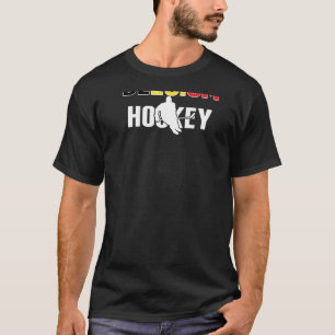 T-shirt Belgique Ventilateurs De Hockey Sur Glace Fier Équ