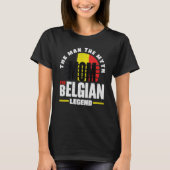 T-shirt Belgium Belgian Belgium Flag Mother (Devant)