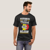T-shirt Belgium Belgian Flag Happiness Is Beign Married To (Devant entier)