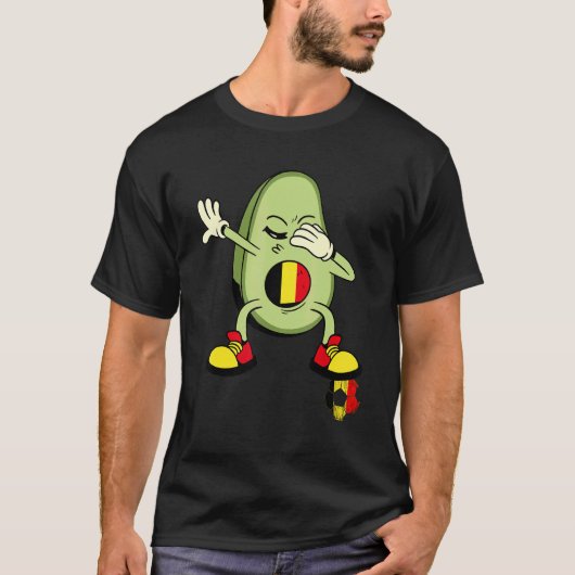T-shirt Belgium Dabbing Potato Belgian Soccer Player Belgi (Devant)