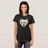 T-shirt Belgium Flag Samoyed Dog Belgium Pocket (Devant entier)