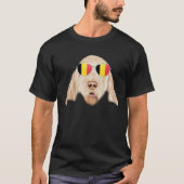 T-shirt Belgium Flag Spinoni Italiani Dog Belgium Pocket (Devant)